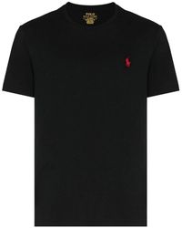 Ralph Lauren - Round Neck Cotton T-Shirt With Short Sleeves - Lyst