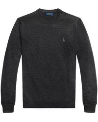 Ralph Lauren - Round Neck Wool Knitwear With Long Sleeves - Lyst