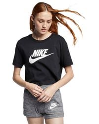 Nike Cotton T-shirts in Black | Lyst
