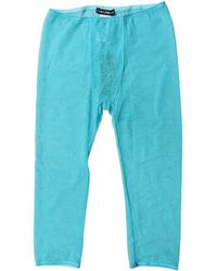 Dolce & Gabbana - Blue Logo Lace Lingerie Cropped Tight Underwear - Lyst