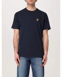 Belstaff - Crew Neck Short Sleeve Tshirt - Lyst