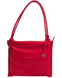Piquadro Rosso Shoulder Bag - Red