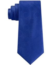 Tommy Hilfiger Neck Tie One Size Herringbone Dot Skinny - Blue