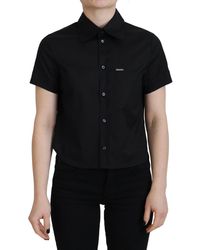 DSquared² - Collared Button Down Short Sleeves Polo Top - Lyst