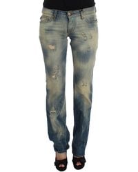 Roberto Cavalli - Cavalli Wash Cotton Slim Fit Bootcut Jeans - Lyst