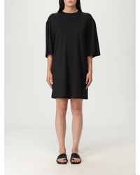 TOTEME - Relaxed Fit Above Knee Length T-Shirt Dress With Short Sleeves - Lyst