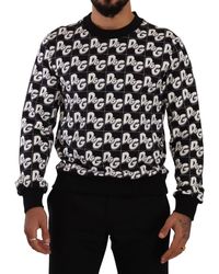 Dolce & Gabbana - Dolce Gabbana Cotton Dg Mania Logo Pullover Sweater - Lyst