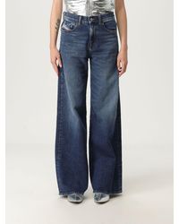 DIESEL - Wide Leg Denim Jeans For A Comfortable And Stylish Fit - Lyst