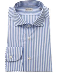 Bagutta - Long Sleeve Cotton Button-Up Shirt - Lyst