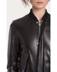 bally leather jacket womens