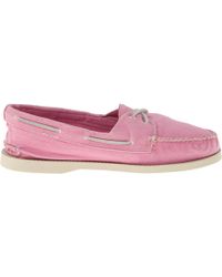 Rosegold Sperry Topsider Boat Shoes 2eye in Pink (rose gold metallic ...