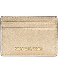 michael kors saffiano leather card case