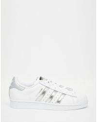 Adidas Superstar Metallic Silver Stripes Adidas Superstar Metallic Silver Stripes