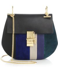 Chlo Drew Leather And Suede Shoulder Bag in Yellow | Lyst