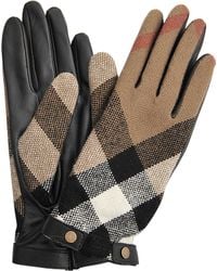 burberry plaid gloves
