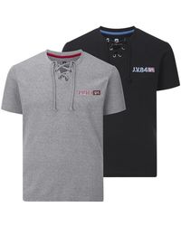 Jan Vanderstorm - Doppelpack T-Shirt Mayko - Lyst