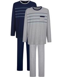 Babista Pyjama's Per 2 Stuks Met Handige Borstzak - Blauw