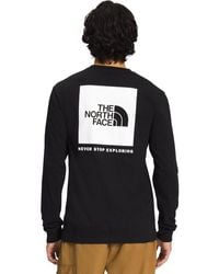 The North Face - Long-Sleeve Box Nse T-Shirt - Lyst