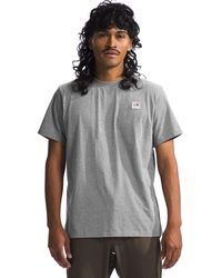 The North Face - Heritage Patch Heathered T-Shirt - Lyst