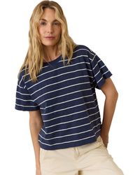 Marine Layer - Heavy Slub Boxy Crew Crop T-Shirt - Lyst