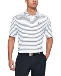 under armour men's playoff 2.0 tour stripe golf polo