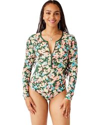 Carve Designs - All Day Long-Sleeve One-Piece Swimsuit - Lyst