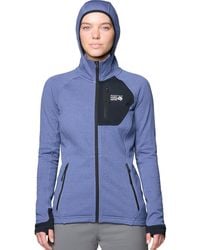 Mountain Hardwear - Polartec Power Grid Full-Zip Hooded Jacket - Lyst
