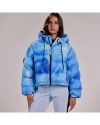 White/space - Cropped Puffer Jacket - Lyst