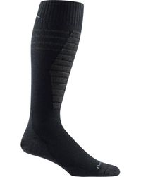 Darn Tough Edge Otc Lightweight Sock + Padded Shin - Black