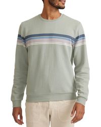 Marine Layer - Chest Stripe Crewneck Sweater - Lyst