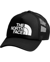 The North Face - Logo Trucker Hat Tnf/Tnf - Lyst