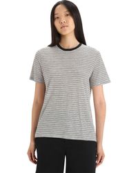 Icebreaker - Merino Linen Short-Sleeve Stripe T-Shirt - Lyst
