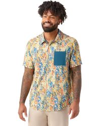 Smartwool - Printed Short-Sleeve Button Down Shirt - Lyst