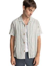 Rhythm - Vacation Stripe Short-Sleeve Shirt - Lyst