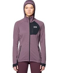 Mountain Hardwear - Polartec Power Grid Full-Zip Hooded Jacket - Lyst