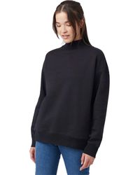 Tentree - Oversized Mockneck Fleece Sweater - Lyst