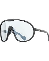 3 MONCLER GRENOBLE - Halometre Shield Sunglasses Shiny/Smoke Mirror - Lyst