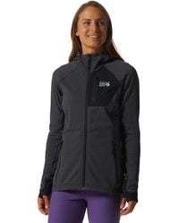 Mountain Hardwear - Polartec Power Grid Full-Zip Hooded Jacket - Lyst