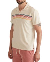 Marine Layer - Terry Out Stripe Short-Sleeve Polo Shirt - Lyst