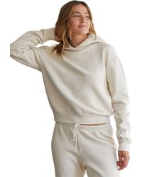 PERFECTWHITETEE - Heart Fleece Pullover Hoodie - Lyst