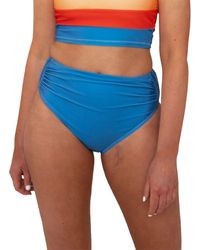 Nani Swimwear - High Leg Ruched Bikini Bottom - Lyst