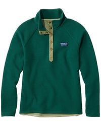 L.L. Bean - Bean Lakewashed Double-Knit 1/4 Snap Pullover - Lyst