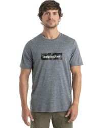 Icebreaker - Merino 150 Tech Lite Ii T-Shirt Natural Shades Logo - Lyst