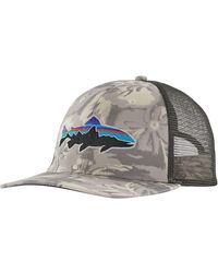 Patagonia - Fitz Roy Trout Trucker Hat Cliffs And Waves: Natural - Lyst