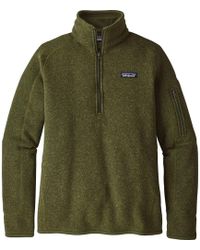 Patagonia Better Sweater 1/4-zip Fleece Jacket - Green