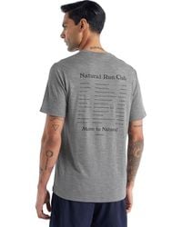 Icebreaker - Tech Lite Ii Natural Run Club Short-Sleeve T-Shirt - Lyst