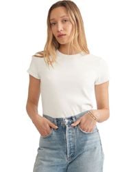 Marine Layer - Lexi Rib Sun-In Crew T-Shirt - Lyst