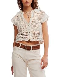 Free People - Lily Crochet Top - Lyst