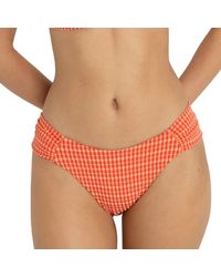 Rhythm - Lola Check Soft Side Holiday Bikini Bottom - Lyst