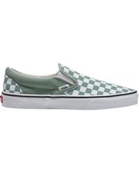 Vans - Classic Slip-On Shoe Color Theory Checkerboard Iceberg - Lyst